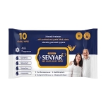 Senyar Bed And Bath Adult Wipes Enriched With Aloe Vera And Vitamin(10 Wipes Per Pack, Pack Of 12)