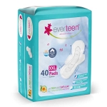 Everteen Xxl Dry Neem-Safflower Sanitary Pads For Women – 40 Pads, Rash Free, Anti Tan, Skin Friendly, Double Wing Shape, Advanced Leak Protection, Xx Large, 320Mm – 1 Pack (40 Pads)