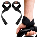 Slovic Weight Lifting Straps For Gym | Non-Slip Deadlift Strap | Wrist Strap For Gym Lifting | Wrist Band For Gym Workout | Gym Accessories For Men Workout | Wrist Supporter For Gym Exercise – Black