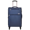 Murano Commando 24 Inch Polyster Travel/Trolley/Tourist Bag, 4 Wheels Soft Sided Check-In Luggage – Navy Blue