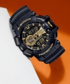 Casio Ga-400Gb-1A9Dr G-Shock Ga-400Gb-1A9Dr Black-Gold Dial Resin Strap Analog-Digital Watch – For Men