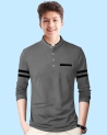 Billion Boys Printed Cotton Blend T Shirt(Grey, Pack Of 1)