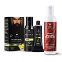 Bombay Shaving Company Beard Color, 30Ml + 30Ml – Natural Black And Beard Shampoo And Conditioner, 100Ml (Pack Of 1)