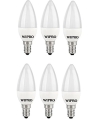 Wipro Garnet Base E14 3-Watt Led Bulb (Yellow) – Pack Of 6