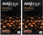 Manforce Premium Hotdots Belgian Chocolate Condoms With Bigger Dots – 10S (Pack Of 2) Condom(Set Of 2, 20 Sheets)