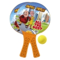Toyzone Plastic Racket Set, Multicolour, Above 3 Years, Pack Of 2 Rackets, 2 Rubber Balls