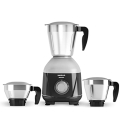 Havells Mixwell 500 Watt 3 Jar Mixer Grinder ,304 Ss Blades, Bigger And Wider Mouth Ss Jars & All Jars With Handle (Black And Grey)