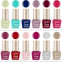 Verge Stunning Color Ultra Shine Nail Polish (Super Stay With Bold Finish) Chip Resistant, Quick Dry Formula; Vegan, Non Toxic & Paraben Free::Prime 12 (Pack Of 12)