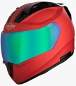 Steelbird Sa-1 Aeronautics Full Face Helmet With Rainbow Visor (Matt Red, M)