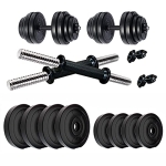 Koxtons – Home Gym & Fitness Kit 20 Kg, Black (Ksepl 040), Pvc, Black