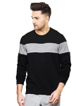 Leotude Men’S Regular Fit Loopknit Sweatshirt (Black_Xl)