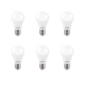 Philips 12-Watt Led Bulb E27 Base (Crystal White, Pack Of 6)