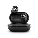 Auxtron Airbolt 505 True Wireless (Tws) Earbuds – Bluetooth 5.0, Full Touch Earphones, Ipx5 Water Resistant, Hd Stereo Sound, High Bass, Inbuilt Mic, Upto 36 Hours Playtime With Charging Case (Silver + Black)