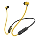 Ptron Bassfest Plus Magnetic In Ear Bluetooth 5.0 Wireless Headphones With Mic, Stereo Sound With Bass, Ipx4 Water & Sweat Resistant, Voice Assistance, Ergonomic & Lightweight – (Black & Yellow)
