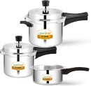 Greenchef Coral Combo Non Ib 5 L, 3 L, 2 L Pressure Cooker(Aluminium)