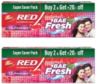 Dabur Red Bae Fresh Gel – 300Gm (150Gm*2) | Fights Bad Breath, Cavity Germs And Plaque | 12Hr Freshness | Activ Germ-Kill Formula (Pack Of 2)