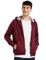 Allen Solly Men’S Cotton Hooded Neck Sweat Shirt (Asstorgpu54830S_Maroon 19-1726 Tcx_Red, Maroon_S)