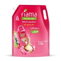 Fiama Body Wash Shower Gel Patchouli & Macadamia, 1.5L Bodywash Refill Value Pouch For Women & Men With Skin Conditioners For Soft, Glowing Skin, Suitable For All Skin Types