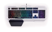 (Renewed) Cosmic Byte Cb-Gk-06 Galactic Wired Gaming Keyboard With Aluminium Body, 7 Color Rgb Backlit With Effects, Anti-Ghosting (Black/Silver)