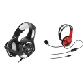 Cosmic Byte Gs410 Headphones With Mic And For Ps5, Ps4, Xbox One, Laptop, Pc, Iphone And+Amazonbasics Mono Chat Headset For Playstation 4 (Officially Licensed) – Red