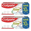 Colgate Total Advanced Health Antibacterial Toothpaste, Saver Pack Of 2 X 240G, Toothpaste For 12 Hour Antibacterial Protection, Provides Whole Mouth Health, Multicolor 