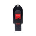 Strontium Pollex 16Gb Usb Pen Drive (Black/Red)