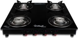 Sigri-Wala 4 Burner Tornado Delux Glass Manual Gas Stove(4 Burners)