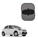 Kandid Black Side Window Sun Shade For Nissan Micra Active (Set Of 2)