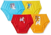 Bumchums Unisex-Baby Plain Bloomer (Pack Of 4) (Rtotst106Ptg0000M And Print May Vary_3-6 Months)