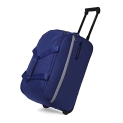 Lavie Sport Lino Large Size 63 Cms Wheel Duffle Bag For Travel | 2 Wheel Luggage Bag | Travel Bag With Trolley (Navy)