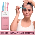 Azah Reusable Face Razor For Women Facial Hair | Eyebrows, Upper Lip,Peach Fuzz,Chin|, Women(Pack Of 3)