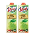 Real Fruit Juice, Masala Guava, 1L (Pack Of 2)