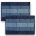 Status Contract Anti Slip Front Door Mat|(38X58Cm) Living Room Rug For Entrance Doors|Polypropylene Floor Mat For Home|Essential Small Rug For Office, Bedroom & Kitchen| (Blue), Rectangular
