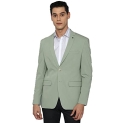 Allen Solly Solid Polyester Viscose Slim Fit Mens Work Wear Jacket (Green, 42)