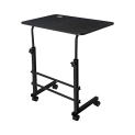 Gizga Essentials Multi-Purpose Height-Adjustable Laptop Table, Ergonomic Study Table, Portable, With Docking For Tablet, Perfect Desk, Ideal For Work From Home, Diy Table, Easy To Assemble, Black