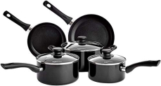 Amazonbasics Non-Stick 5-Piece Cookware Set (Induction And Gas Compatible)