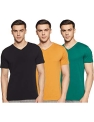 Amazon Brand – Symbol Men’S Solid Regular Fit Half Sleeve Cotton T-Shirt (Combo Pack Of 3) (Aw17Plpo3V4_S_Multicolor4)