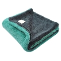 Am Safe-X Microfiber Cloth For Car 1600 Gsm 40X60 Cms 1 Pcs Aqua Blue & Grey Twisted Loop Super Absorbent Towel, Edgeless Design With Plush Pile & Lint Free Cloth For Drying & Detailing