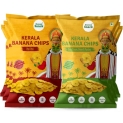 Beyond Snáck Natural Kerala Banana Chips Healthy And Delicious Flavoured Snacks- No Hand Touch- 600Gms (3Periperi+3Sourcream)