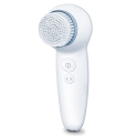 Beurer Fc 65 Pureo Deep Clear Facial Brush With 2 Function Levels Vibrating And Pulsating | 3 Speed Settings | Battery-Powered | Blue Led Light | 3 Years Warranty