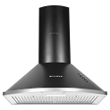 Faber 60 Cm 1000 M³/Hr Pyramid Kitchen Chimney || Lifetime Warranty On Motor|| Motor- 240 Watt (Hood Class Pro Pb Bk Ltw 60, Baffle Filters,Black)