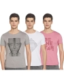 Lawman Pg3 Men’S Slim T-Shirt (Pack Of 3) (Law Tee Ct-3-1A_Pink Wht Grey Large)