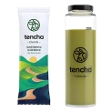 Tencha Iced Matcha, Pack Of 5 + Tumbler | Japanese Matcha Iced Green Tea | Vitamin C, Energy & Detox Drink | Preservative Free, Antioxidants Rich | Pre Workout Boost | Manages Weight & Improves Focus