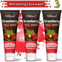 Phillauri Strawberry With Strawberry Extracts | For Normal To Dry Skin | For Hydrating & Glowing Skin Face Wash(180 Ml)